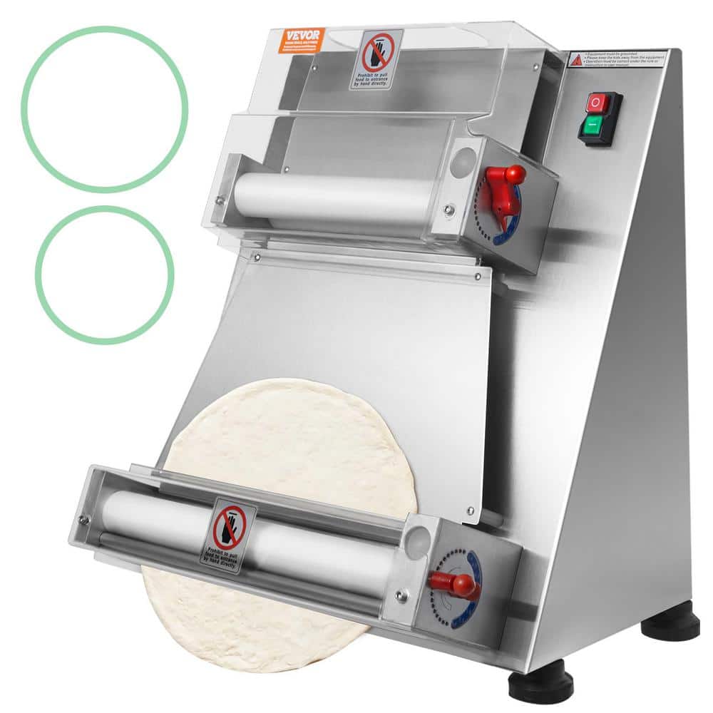 VEVOR 3-15 in. Automatic Dough Roller Sheeter Stainless VEVOR 3-15 in. Automatic Dough Roller Sheeter Stainless