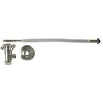 3/8 in. O.D x 15 in. Copper Corrugated Toilet Supply Lines with Cross Handle Shutoff Valves in Polished Nickel