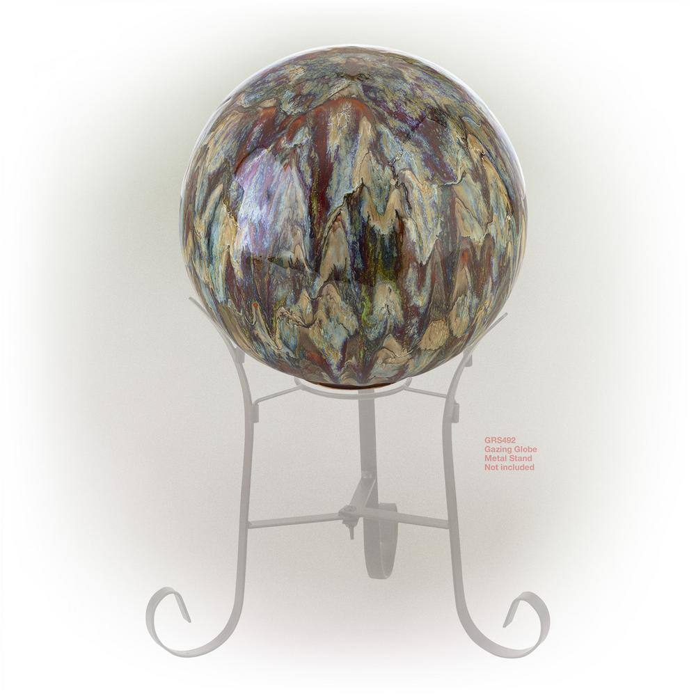 Multi-Color Ceramic Glazed 10" Garden Gazing Globe