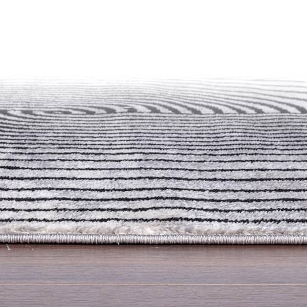 5 ft. x 7 ft. Gray Contemporary Arch Knot Design Area Rug