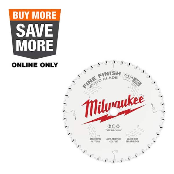 7-1/4 in. x 40-Tooth Fine Finish Circular Saw Blade