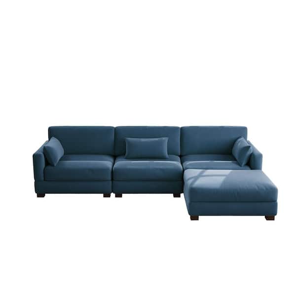 Have a question about Uixe 123 in. Square Arm 4-Piece Corduroy