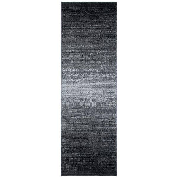 SAFAVIEH Adirondack Dark Gray/Light Gray 3 ft. x 20 ft. Gradient Transitional Runner Rug