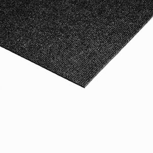 Inspirations - Ice - Black Residential 18 x 18 in. Peel and Stick Carpet Tile Square (36 sq. ft.)