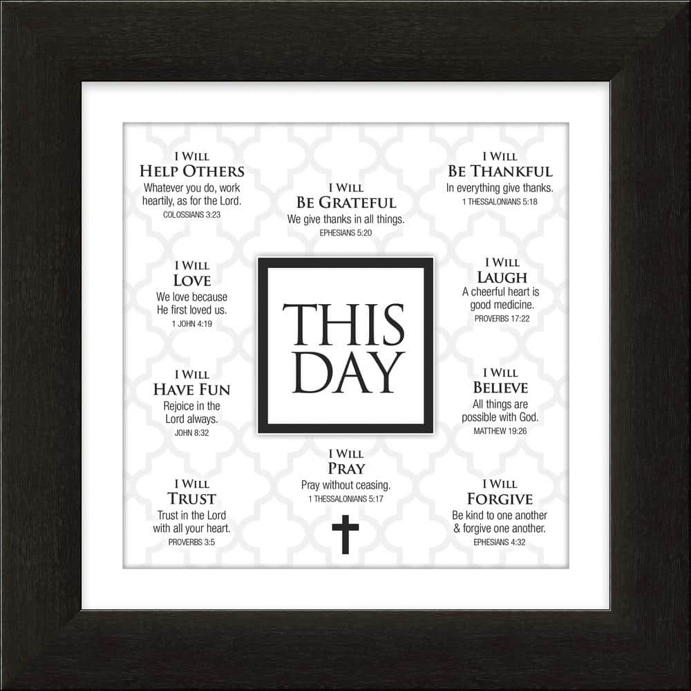 Divine Inspiration This Day Framed Art By Carpentree