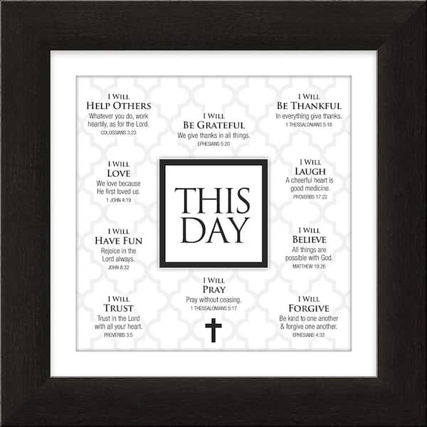 Unbranded Divine Inspiration "This Day Framed Art" By Carpentree