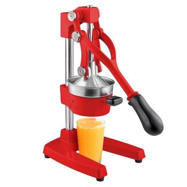 Cast-Iron Orange Juice Squeezer-Large Red