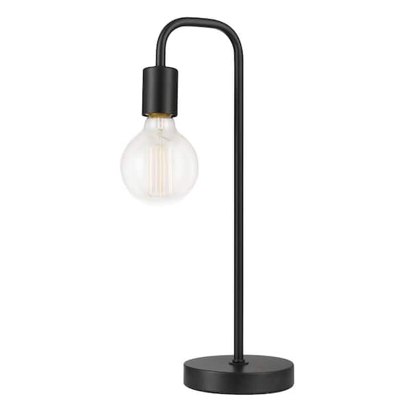 Hampton Bay Black Table Lamp 1-Light Northvale
