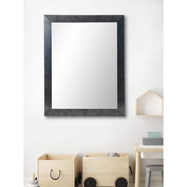 BrandtWorks Medium Rectangle Black Modern Mirror (32 in. H x 27 in. W)