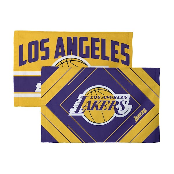 THE NORTHWEST GROUP NBA Lakers Pick-N-Roll Cotton/Polyester Blend  Graphic MultiColor Fan Towel (2-Pack)