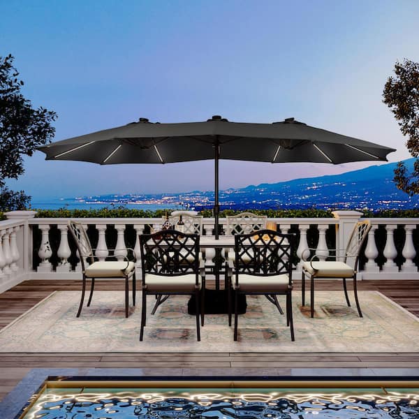 Metal - Waterproof - Patio Umbrellas - The Home Depot