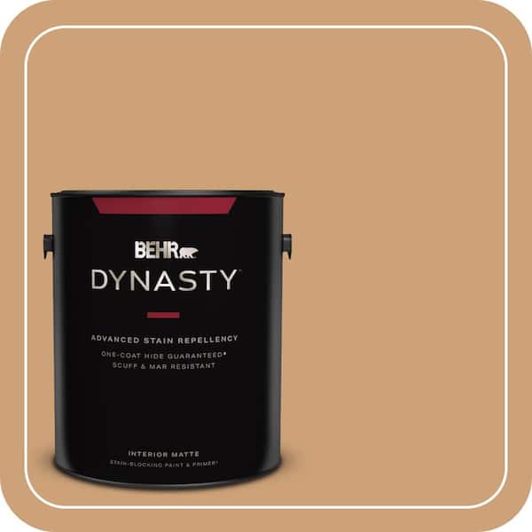 BEHR DYNASTY 1 gal. #PPU4-16 Kenya One-Coat Hide Matte Interior Stain-Blocking Paint & Primer