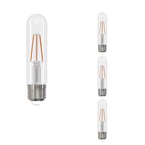 40-Watt Equivalent Soft White Light T9 (E26) Medium Screw Base Dimmable Clear LED Light Bulb (4 Pack)