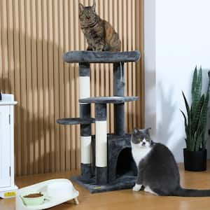 33 in. Cat Tree with Hanging Balls Up to 22 lbs.