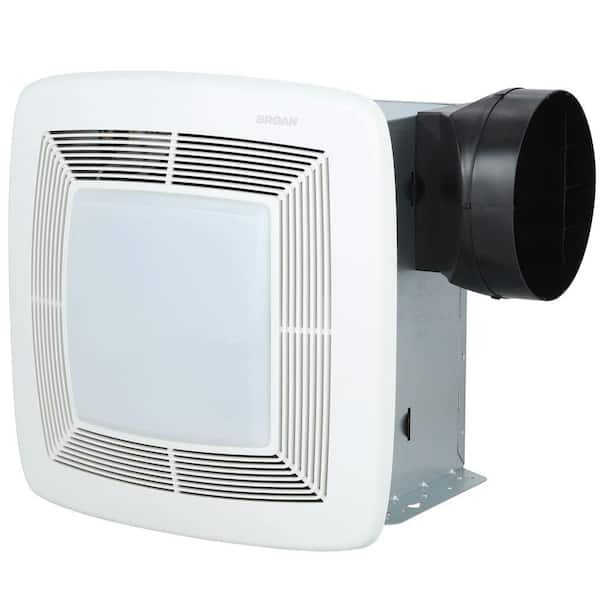 Broan-NuTone QT Series 110 CFM Ceiling Bathroom Exhaust Fan with Light and Nightlight, ENERGY STAR*
