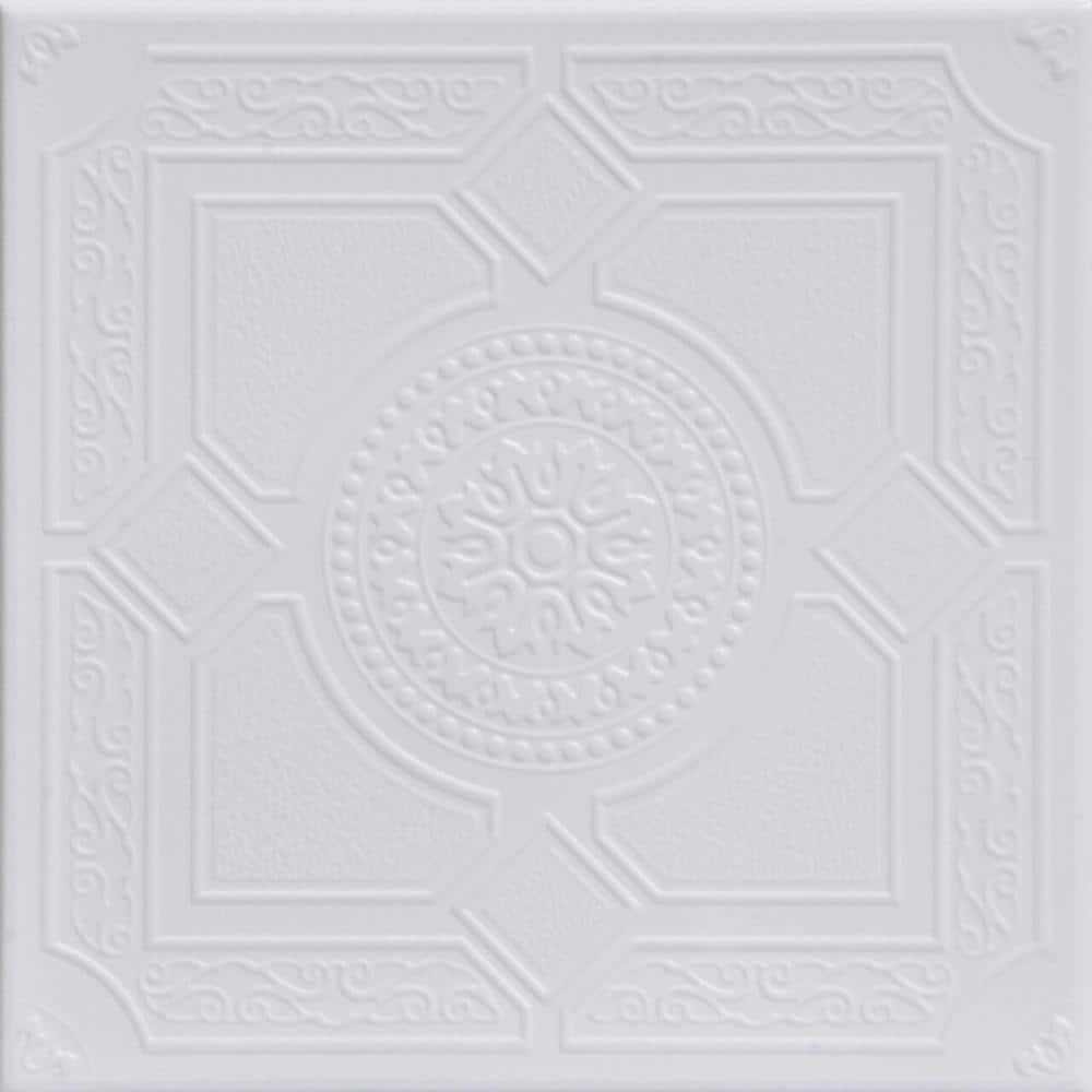 Kensington Gardens Ultra Pure White 1.6 ft. x 1.6 ft. Decorative Foam Glue 