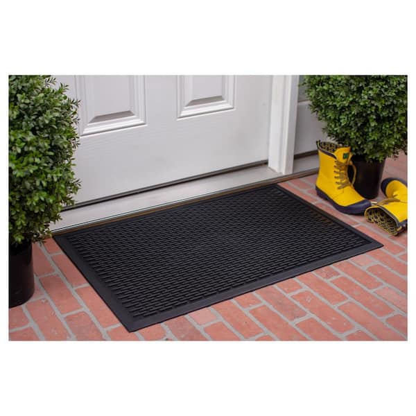Rubber Ridge Scraper Doormat 3' x 5'