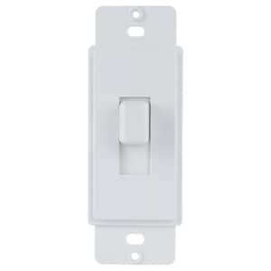 1-Gang Toggle Cover-up Plastic Wall Plate Adapter, White (Textured/Paintable Finish)