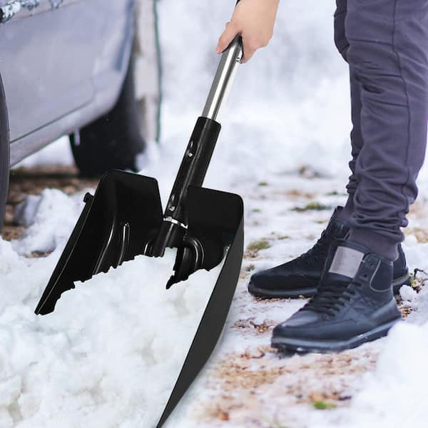 Car Ice Scraper Windshield Window Snow Shovel Adjustable Silicone
