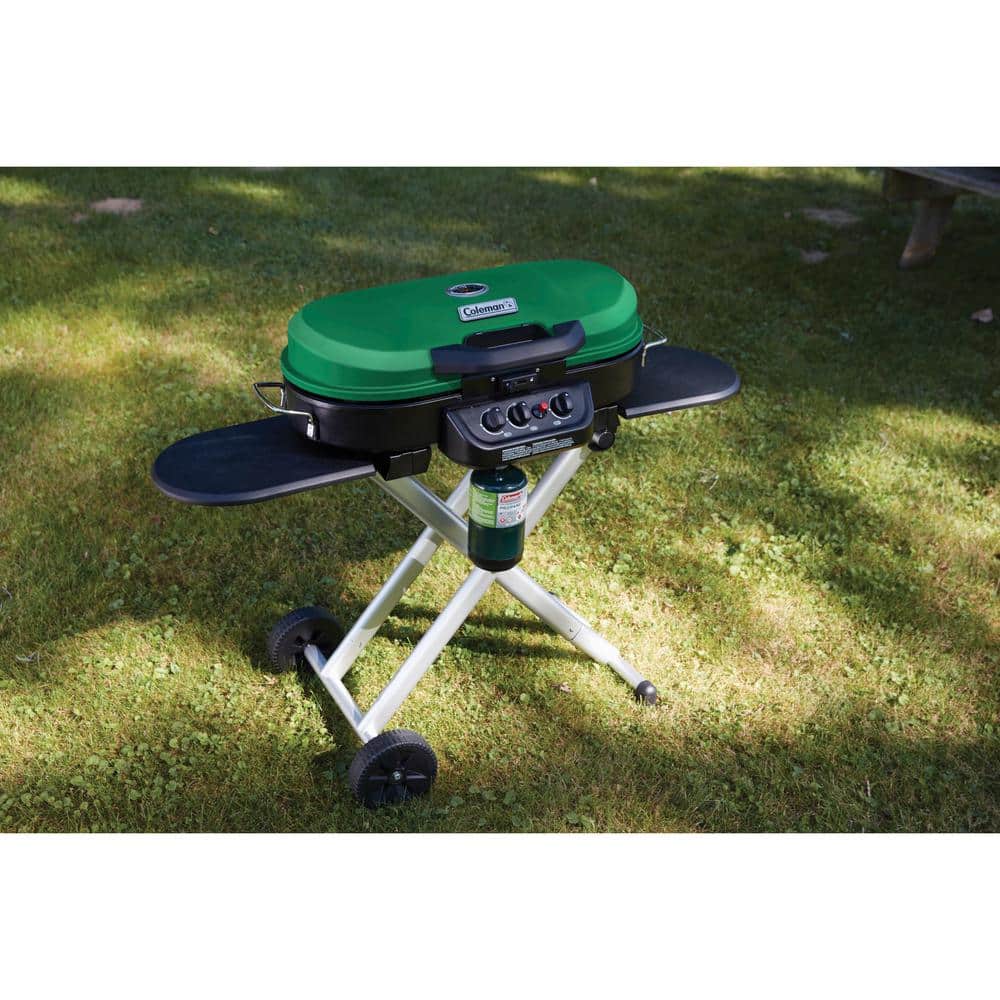 Coleman Green Portable Propane Gas Grill with Stand