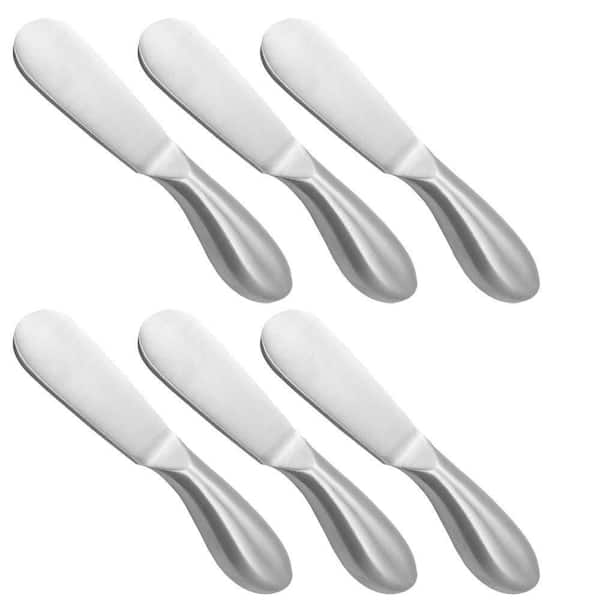 Stainless Steel Cheese and Butter Spreader Knife Multipurpose Set 5.3 in. Blade 6 pcs Household Chef Use