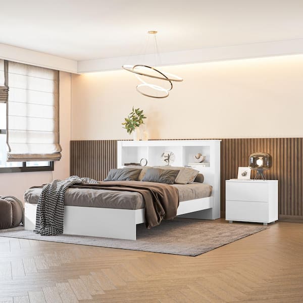 Madison 3-Piece White Queen Wood Bedroom Set