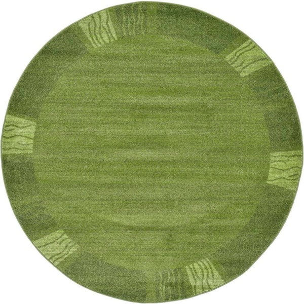 Del Mar Sarah Green 6' 0 x 6' 0 Round Rug