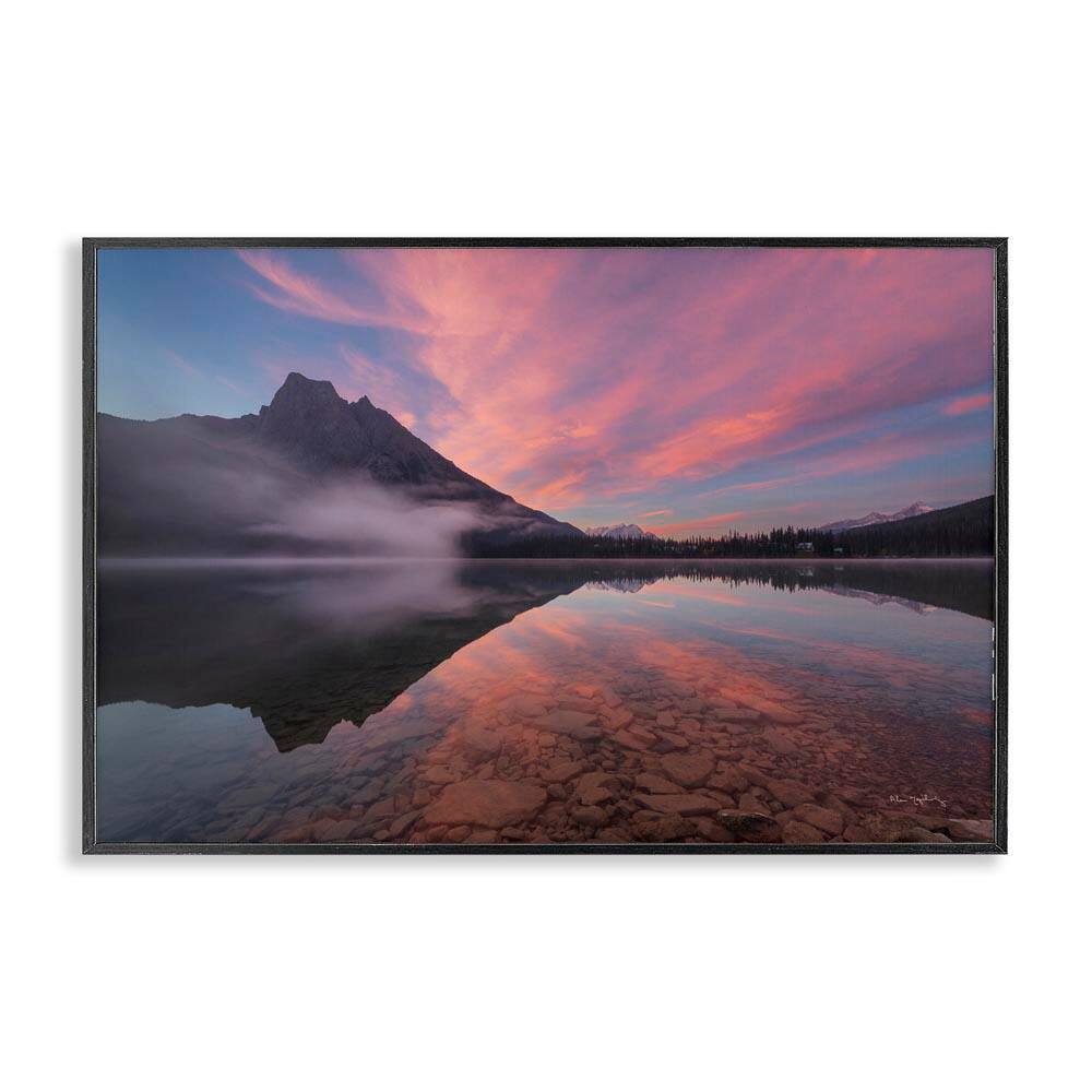 Emerald Lake Sunset by Alan Majchrowicz Black Framed Nature Giclee Art Print 16 in. x 24 in. price history on PriceWatchPro