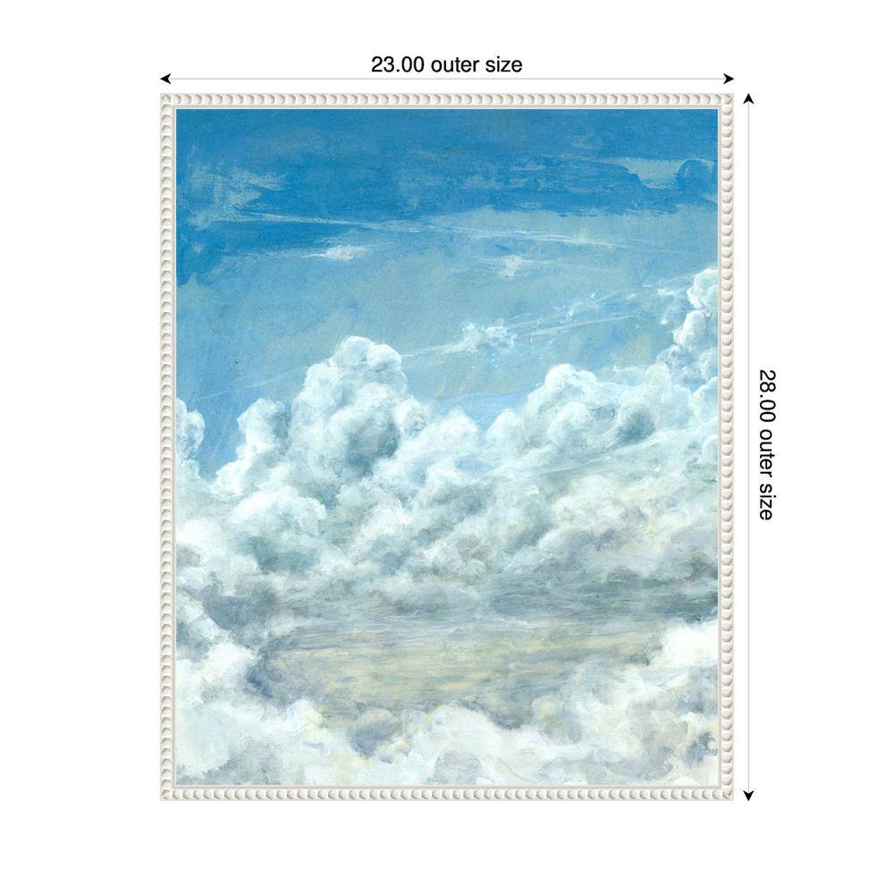 Michael Willett's Cloud Bank II Scenic White Floater Frame Canvas Art