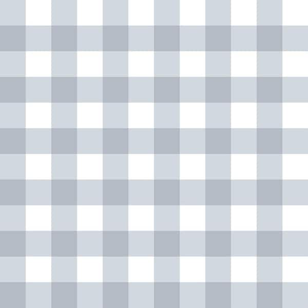 Unbranded Little Explorers 2-Blue Tartan Boom Plaid Matte Finish Non-Pasted Non-Woven Wallpaper Sample