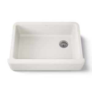 Whitehaven Farmhouse Apron-Front Cast-Iron 33 in. Single Bowl Kitchen Sink in Biscuit
