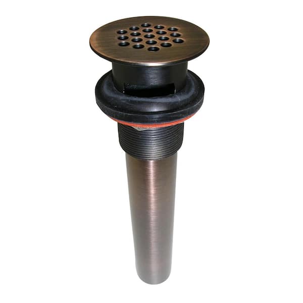 Barclay Products 1-1/4 in. Lavatory Grid Drain with Overflow, Antique Copper