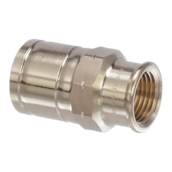 Viega ProPress 1 in. FTG x 1/2 in. FPT Zero-Lead Bronze Street Adapter
