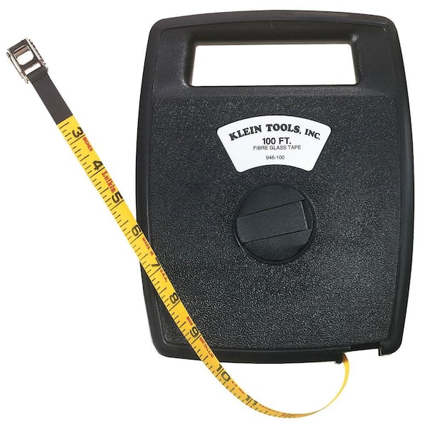 Klein Tools 100 Ft Tape Measure 946 100 The Home Depot