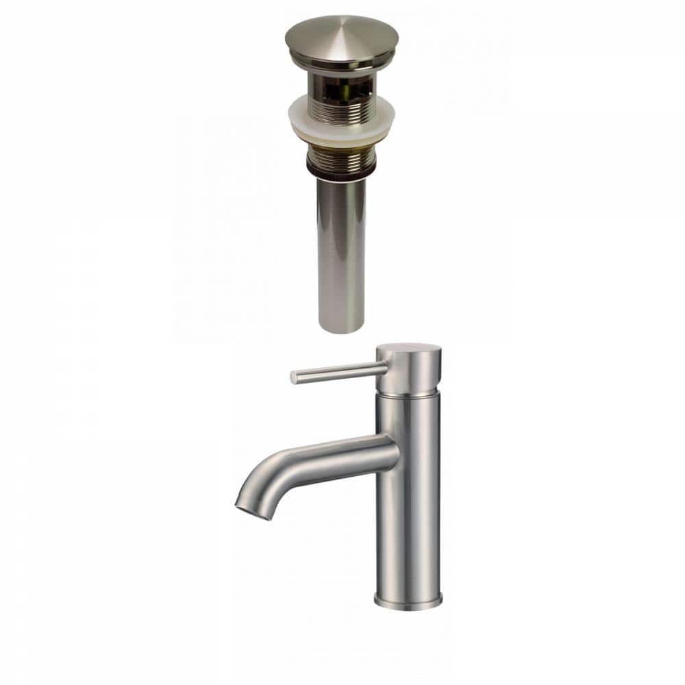 Roxy Single Handle High Arc Single Hole Bathroom Faucet with Deckplate Incl