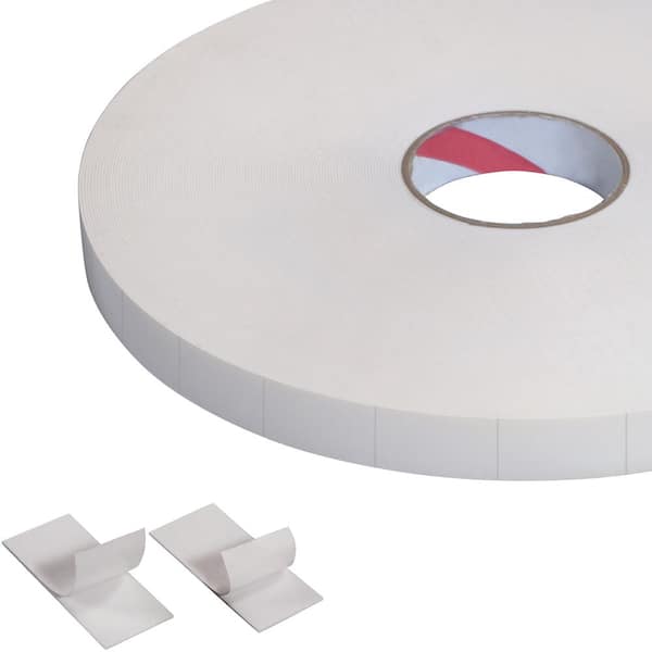 TAPE LOGIC 1 x 3 in., 1/32 in. Double Sided Foam Strips (216/Roll)