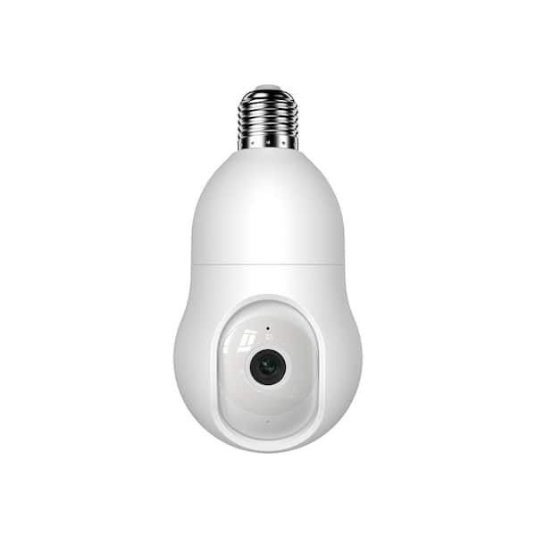 NUSET Smart Wireless WiFi 4MP Home Security Light Bulb Camera with Night Vision, 2-Way Audio, Auto Pan Tilt Motion Tracking