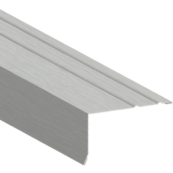 Gibraltar Building Products 1-3/8 in. x 1-3/8 in. x 10 ft. Galvanized Steel Embossed Drip Edge Flashing in White