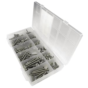 Tapping Screw Kit, Stainless Steel (216-Piece)