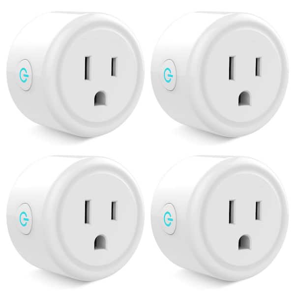 200 Lumen 120-Volt Plug-In Motion Sensor Night Light Warm White LED Grounding Connector White 4-Pack B0CBYVZMMH