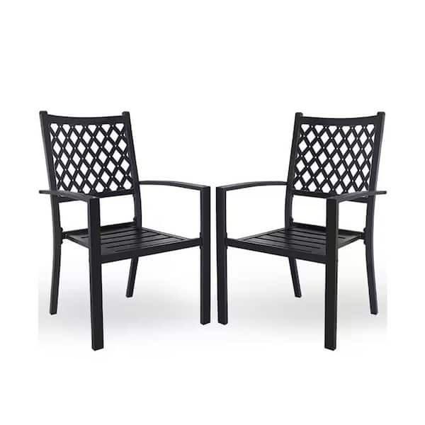 Pyramid Home Decor Elliza Metal Stackable AntiRust Outdoor Dining