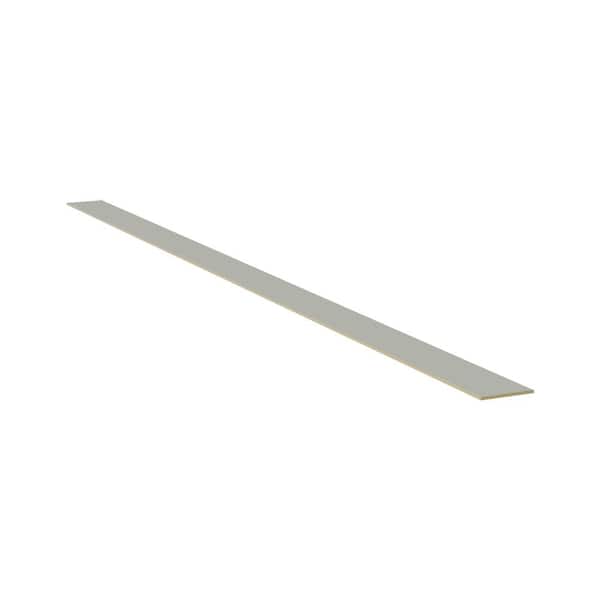 4.5 in. W x 96 in. D x 0.25 in. H in Laguna Grey Double Shaker Kitchen Cabinet Toe Kick