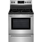 30 in. 5 Element Freestanding Electric Range in Stainless Steel with Self-Cleaning Oven
