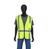 Hi-Visibility Lime Green Class 2 Reflective Adjustable Safety Vest