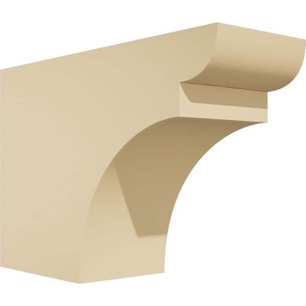 Ekena Millwork Standard Yorktown 4 in. W x 8 in. H x 12 in. D Signature Urethane Rafter Tail Outlooker