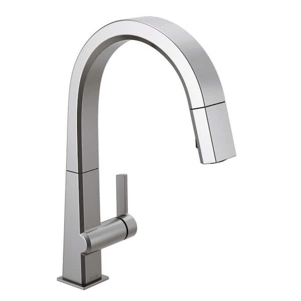 Delta Pivotal Single-Handle Pull-Down Sprayer Kitchen Faucet with MagnaTite Docking in Arctic Stainless