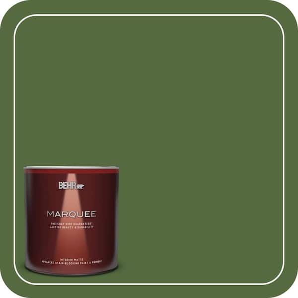 BEHR MARQUEE 1 qt. #410D-7 Mountain Forest Matte Interior Paint & Primer