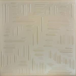 Country Wheat Lenox Tan 1.6 ft. x 1.6 ft. Decorative Foam Glue Up Ceiling Tile (21.6 sq. ft./case)