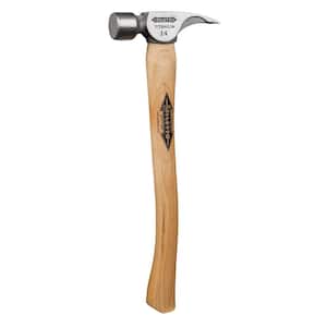 14 oz. Titanium Milled Face Hammer with 18 in. Curved Hickory Handle with 18 in. Curved Hickory Replacement Handle