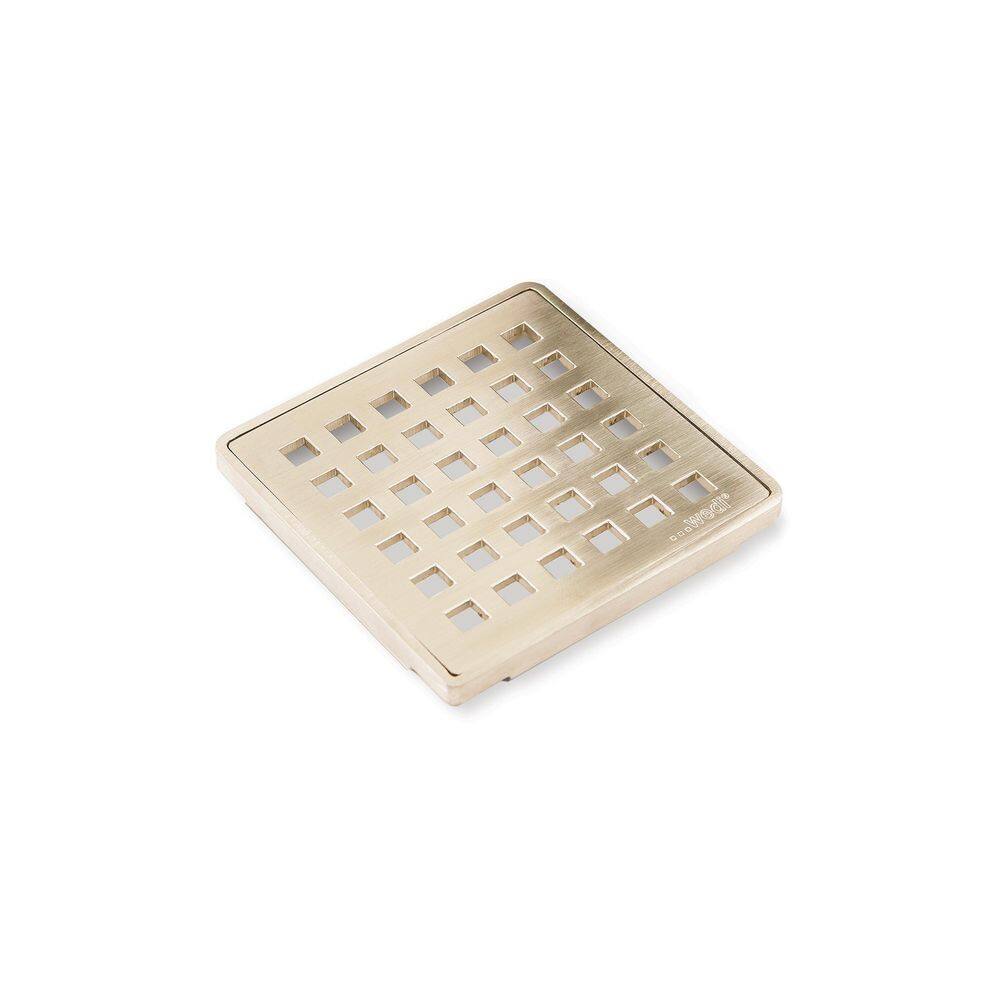 Fundo Square 0.25 in H x 3.75 in D Champagne Stainless Steel Decorative Drain Cover price history on PriceWatchPro